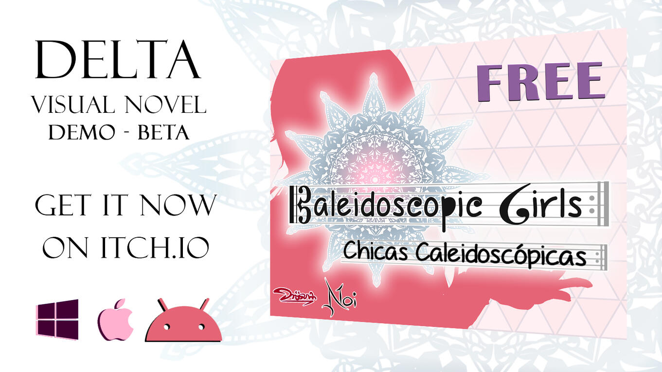 Delta Kaleidoscopic Girls Visual Novel Cover